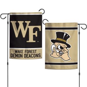 Wake Forest Demon Deacons NCAA Wincraft Double Sided 12x18 Garden Flag