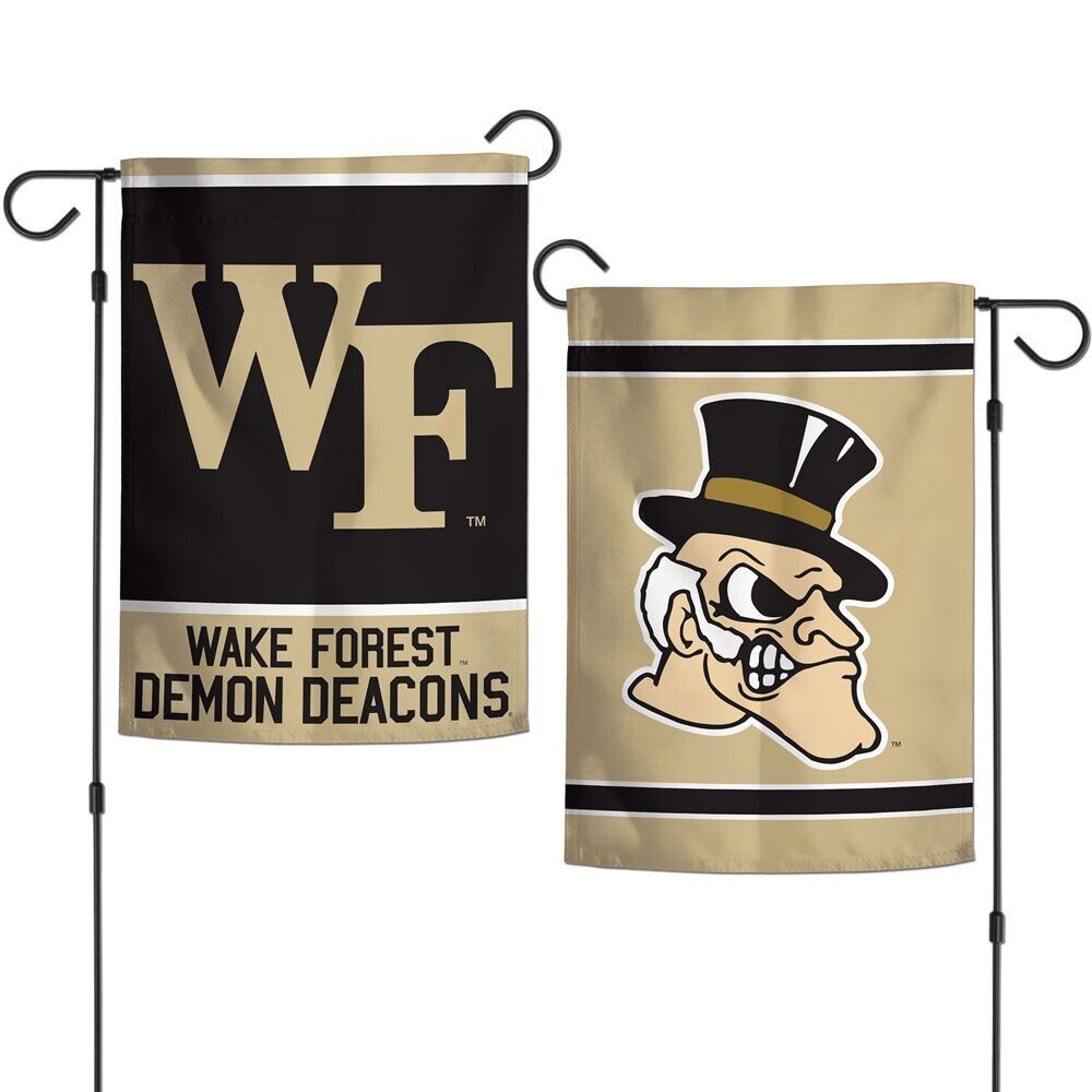 Wake Forest Demon Deacons NCAA Wincraft Double Sided 12x18 Garden Flag