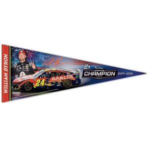 William Byron 2025 Wincraft #24 Axalta Daytona 500 Winner 12x30 Premium Pennant