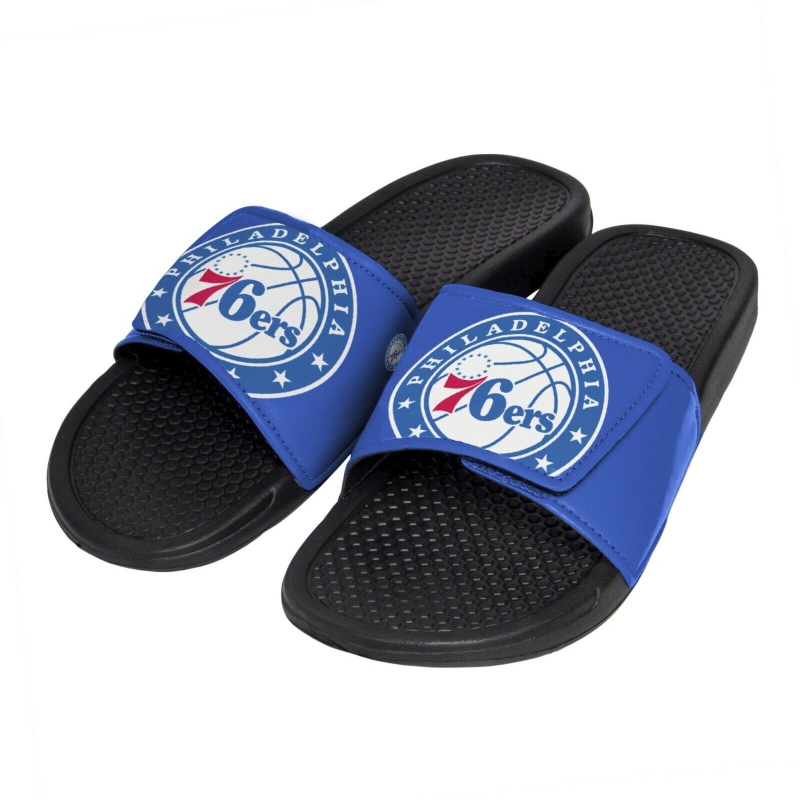 Philadelphia 76ers NBA Men's Cropped Big Logo Flip Flop,Sandal