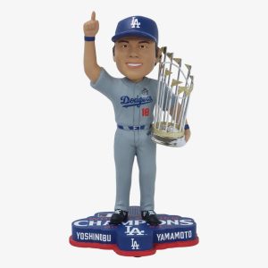 Los Angeles Dodgers #18 Yoshinobu Yamamoto World Series Champions 8" Bobblehead