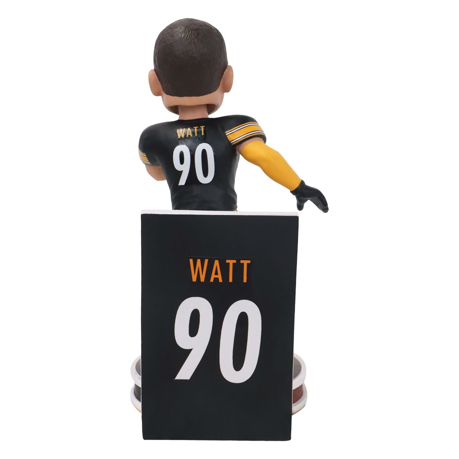 TJ Watt NFL FOCO #90 Pittsburgh Steelers Banner Series Bobblehead. - Image 2