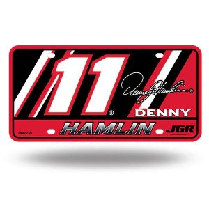 Denny Hamlin Rico #11 Joe Gibbs Racing Metal License Plate