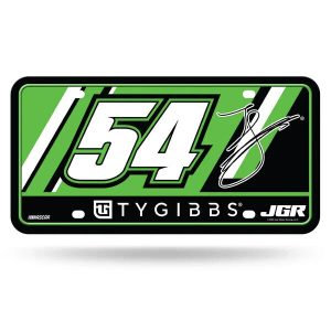 Ty Gibbs Rico #54 Joe Gibbs Racing Metal License Plate