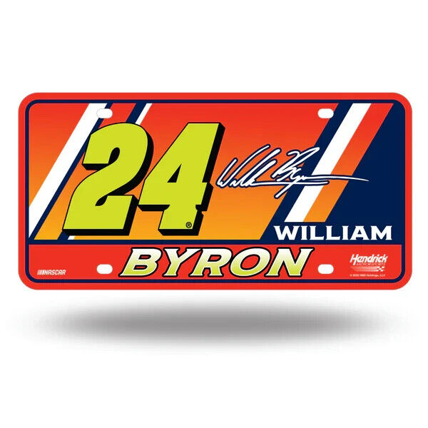 William Byron Rico #24 Hendrick Motorsports Metal License Plate