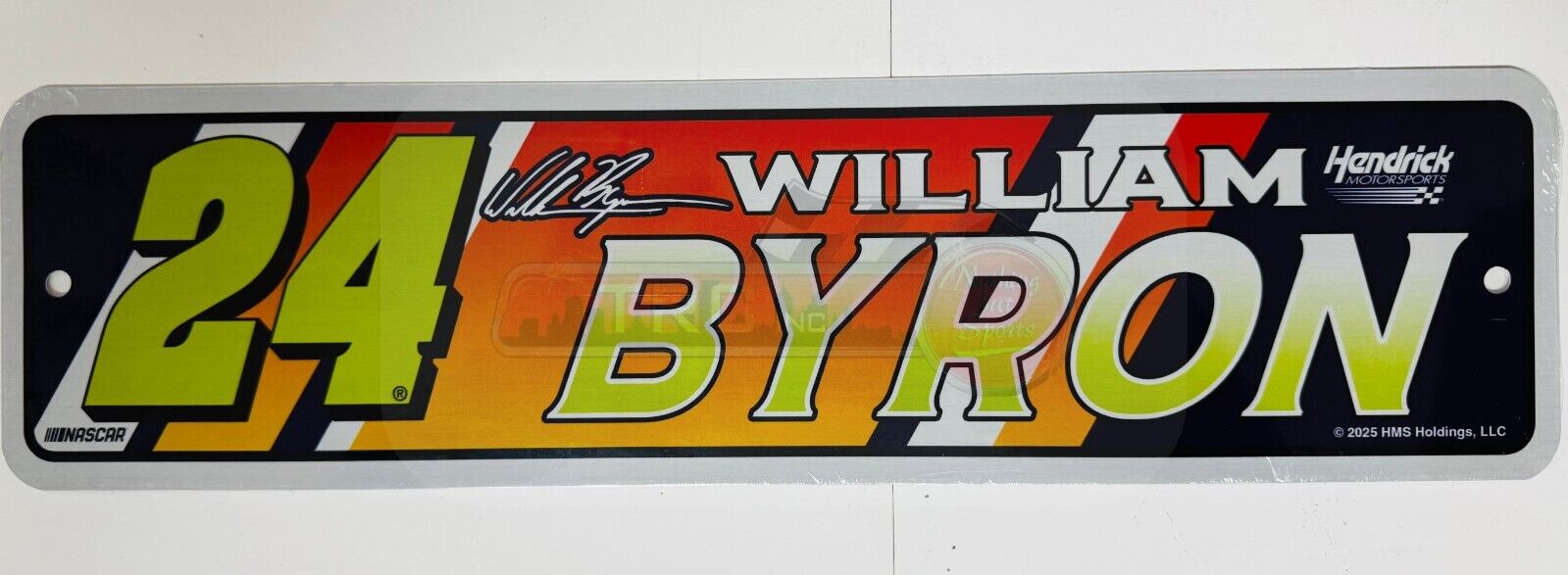 William Byron Rico #24 Hendrick Motorsports Metal 4" x 15" Street Sign