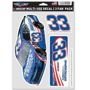 Kasey Kahne 2025 Wincraft #33 Hendrickcars.com Multi Use Decal Sheet(3Pc)