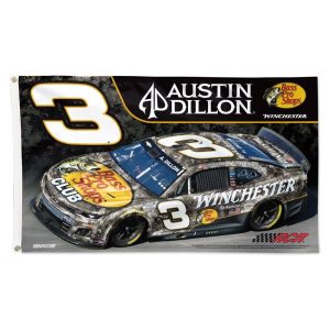Austin Dillon 2025 Wincraft #3 Bass Pro Shops Club/Winchester 3x5 Deluxe Flag