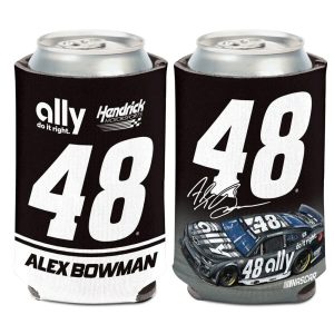 Alex Bowman 2025 Wincraft #48 Ally Darlington Throwback 12oz Can Coolie, officially licensed neoprene can holder