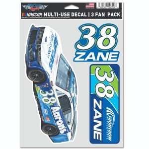 Zane Smith 2025 Wincraft #38 Aaron's Multi Use Decal Sheet(3Pc)
