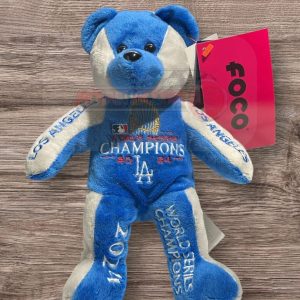 Los Angeles Dodgers 2024 World Series Champions Team Embroidered Bear