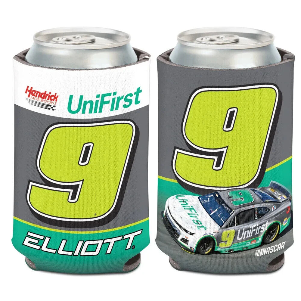 Chase Elliott 2025 Wincraft #9 UniFirst Darlington Throwback 12oz Can Coolie (1)