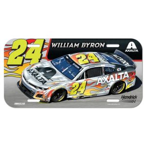 William Byron 2025 Wincraft #24 Axalta Darlington Throwback Poly License Plate