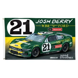 Josh Berry 2025 #21 Motorcraft Throwback 3'x5' Flag
