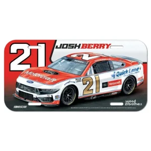 Josh Berry #21 Motorcraft License Plate – 6"x12" NASCAR Tag