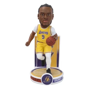 Bronny James Jr NBA FOCO #9 Los Angeles Lakers Banner Series Bobblehead.