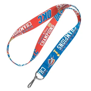 Oklahoma City Thunder Wincraft 2025 NBA World Champions 1" Lanyard