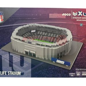 New York Giants BRXLZ Metlife Stadium 3D puzzle set, full size construction blocks, officially licensed NFL product