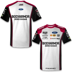 Ryan Blaney 2025 Checkered Flag #12 Body Armor Zero Sugar Sublimated Uniform Tee, polyester, crew neck, short sleeve
