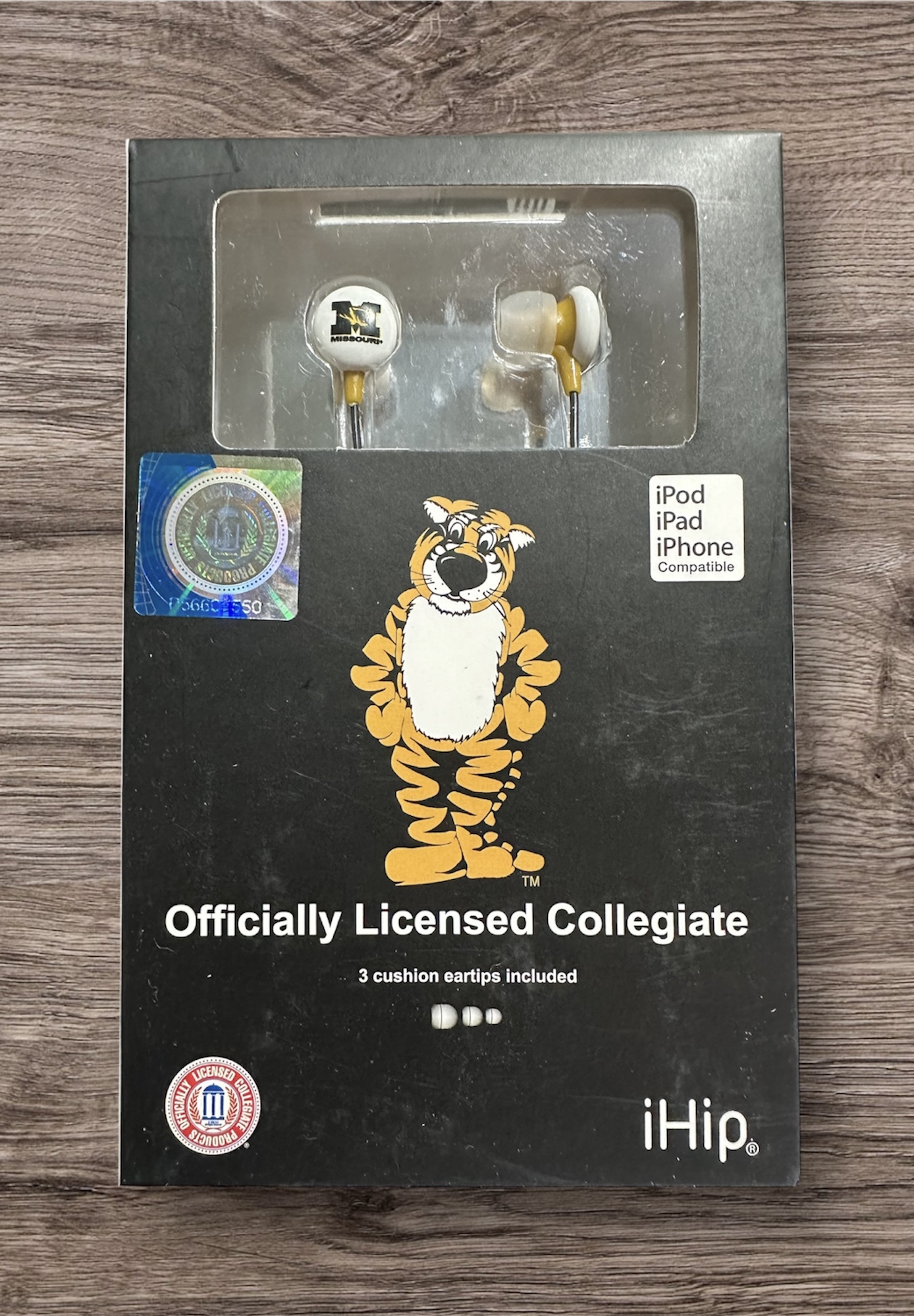 Missouri Tigers NCAA Team Logo Earphones iHip