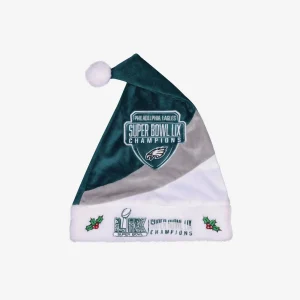 Philadelphia Eagles Super Bowl LIX Champions Santa Hat