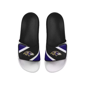 Baltimore Ravens NFL FOCO White Gradient Sandal