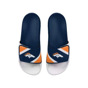 Denver Broncos NFL FOCO White Gradient Sandal