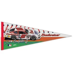 Dale Earnhardt Jr 2025 Wincraft #8 Budweiser MLB 12x30 Premium Pennant
