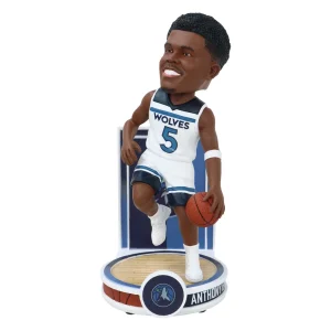 Anthony Edwards NBA FOCO #5 Minnesota Timberwolves Banner Series Bobblehead.