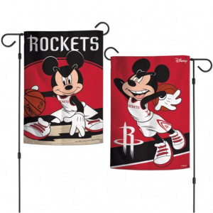 Houston Rockets Wincraft Disney NBA 12x18 Double Sided Garden Flag