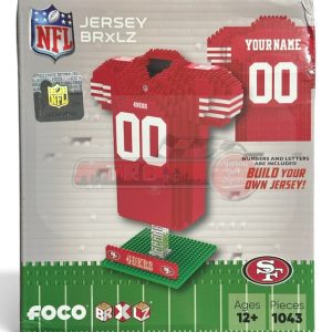 San Francisco 49ers NFL BRXLZ Jersey 3-D Construction Block Set
