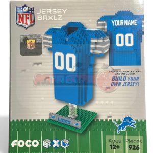 Detroit Lions NFL BRXLZ Jersey 3-D Construction Block Set