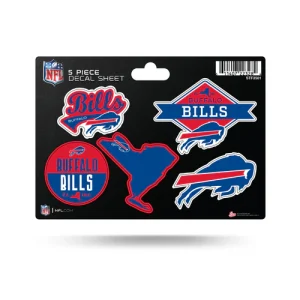 Buffalo Bills Rico NFL 5 Piece Sticker Sheet