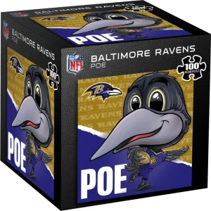 Baltimore Ravens Poe NFL 100 Piece Kids Puzzle in box