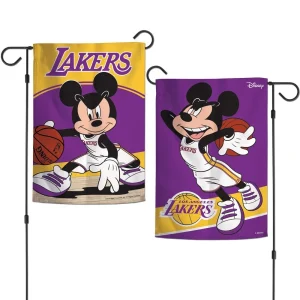 Share Los Angeles Lakers Wincraft Disney NBA 12x18 Double Sided Garden Flag