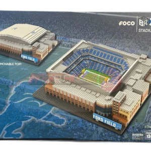 Build the Detroit Lions’ iconic Ford Field with this full-size BRXLZ 3D puzzle. Officially licensed NFL collectible. Ages 12+. Perfect for fans and builders.