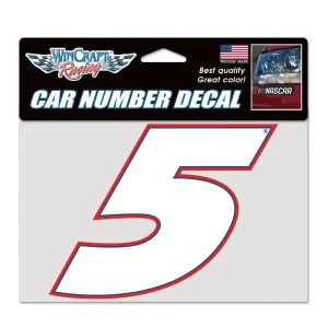 Kyle Larson 2026 Wincraft #5 Car Number Decal 7 x 4.75
