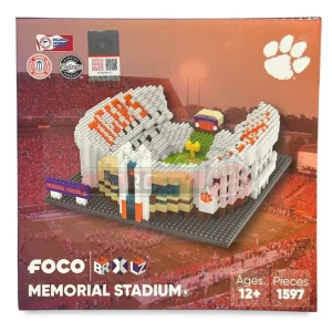 Clemson Tigers BRXLZ NCAA Memorial Stadium 3-D Construction Block Set, officially licensed stadium puzzle toy