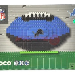 Detroit Lions Alternate NFL BRXLZ Football 3-D Construction Block Set