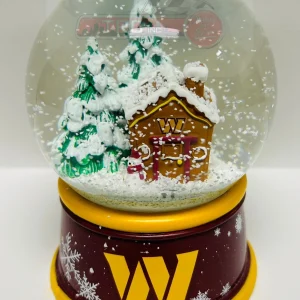 Washington Commanders FOCO NFL Gingerbread House Snow Globe