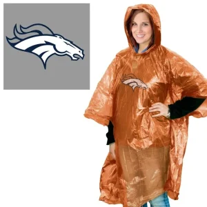 Denver Broncos NFL Wincraft Officially Licensed Rain Poncho