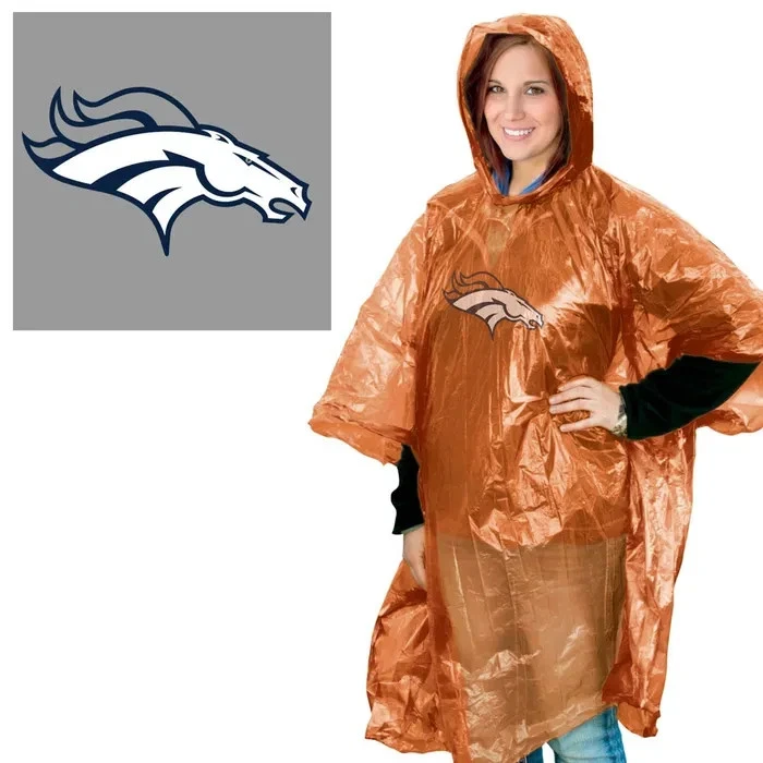 Denver Broncos NFL Wincraft Officially Licensed Rain Poncho
