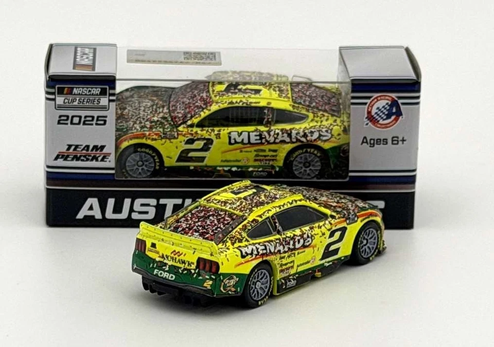 Austin Cindric 2025 Lionel #2 Menard's/Quaker State Talladega Raced Win 1/64 - Image 3