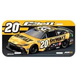 Christopher Bell 2026 Wincraft #20 Dewalt Poly License Plate