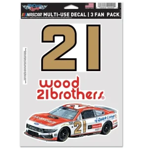 Josh Berry 2026 Wincraft #21 Motorcraft/Wood Brothers Multi Use Decal Sheet(3Pc)