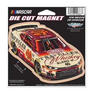Justin Allgaier Wincraft 2026 #40 Traveller Whiskey Die Cut 5x5 Magnet