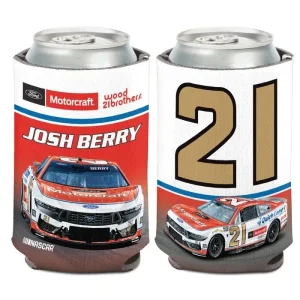 Josh Berry 2026 Wincraft #21 Motorcraft/Quick Lane 12oz Can Coolie