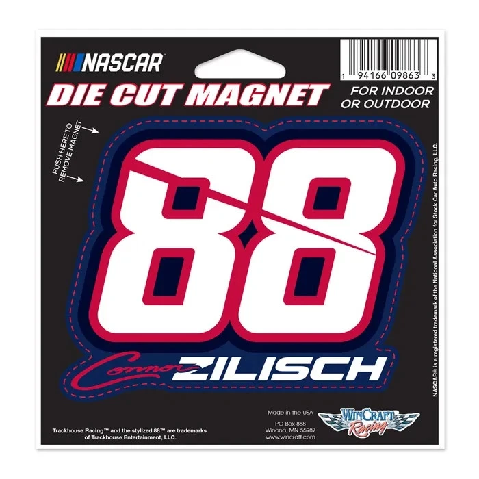 Connor Zilisch Wincraft 2026 #88 Die Cut 5x5 Magnet