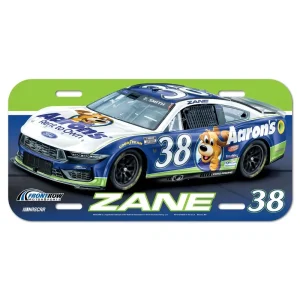 Zane Smith 2026 Wincraft #38 Aaron's Poly License Plate