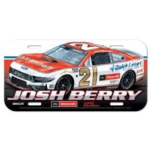 Josh Berry 2026 Wincraft #21 Motorcraft /Quick Lane Poly License Plate